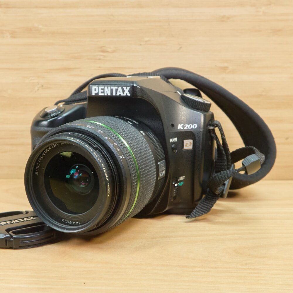 Pentax K200D 10.2MP DSLR + 18-55mm f/3.5-5.6 Lens – Weather-Sealed
